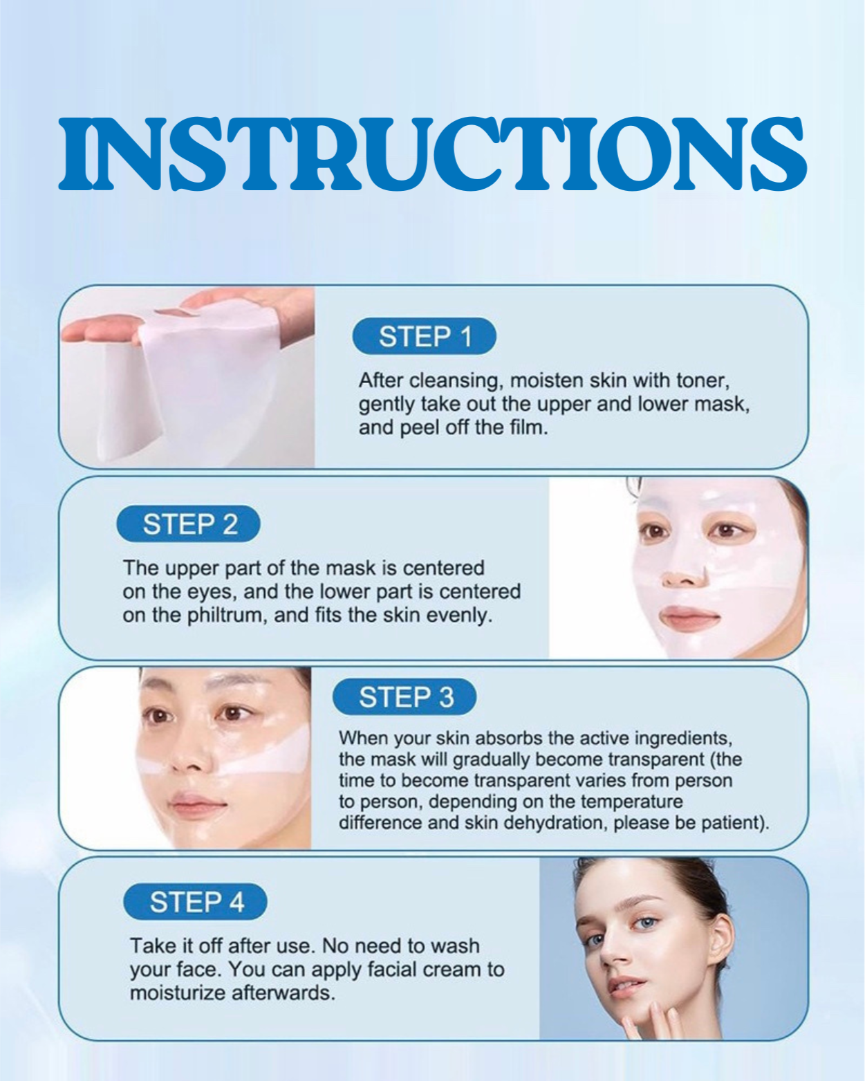 Hydrogel Collagen Face Mask